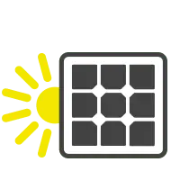 Zeitrafferkamera Solarbetrieb Icon
