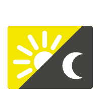 Zeitrafferkamera Betrieb bei Tag und Nacht Icon